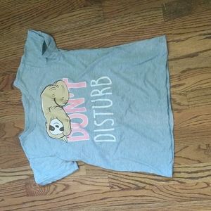 Bobbie Brooks Sleepwear Don't Disturb Sloth Shirt
